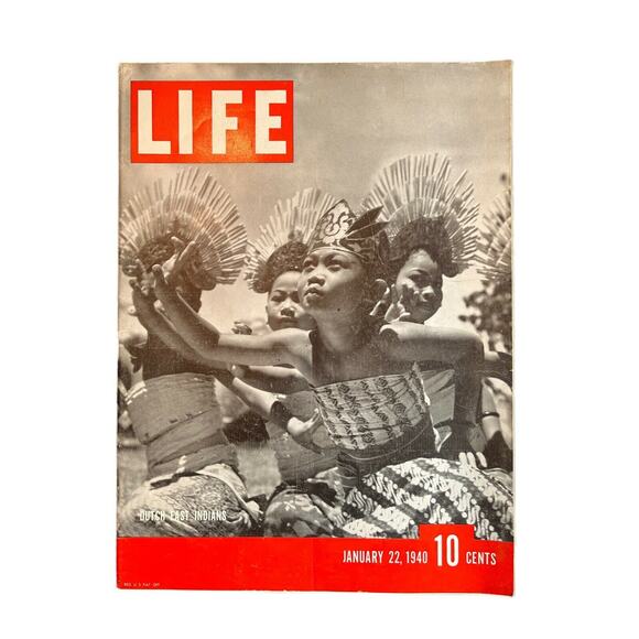 Vtg Life Magazine January 22 1940 Dutch East Indians Cover Advertising More EUC - Picture 2 of 5